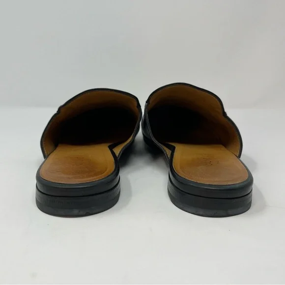 Gucci Black Leather Horsebit Backless Mules with Gold Hardware - Picture 8 of 11